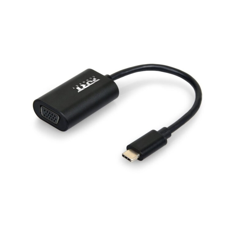 Port USB-C to VGA Converter 15cm, 1080p