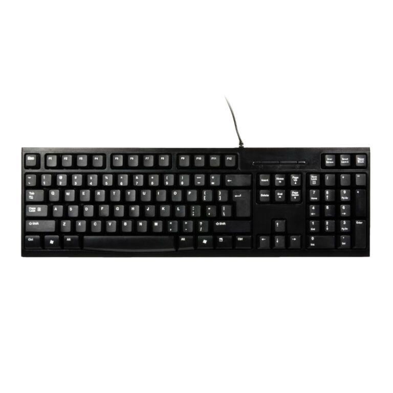 Port Connect Office Budget Wired Keyboard - Black