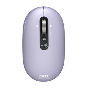 Port Connect PURE MAC Rechargeable Wireless & Bluetooth Mouse - Iris