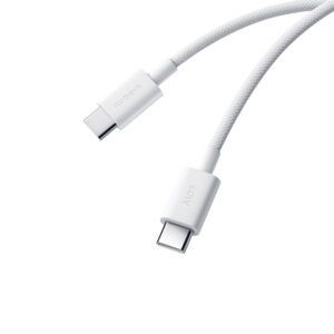 Xiaomi 3A Braided USB-C to USB-C Cable 1m White