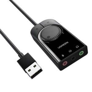 USB-A to 3.5mm audio adapter
