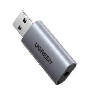 USB-A to 3.5mm audio adapter