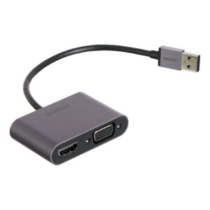 USB-A to HDMI + VGA adapter