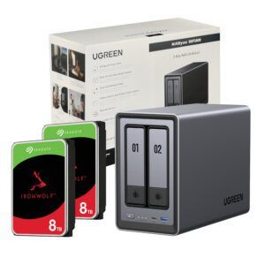 UGreen NASync DXP2800 2-Bay NAS Bundle 16TB