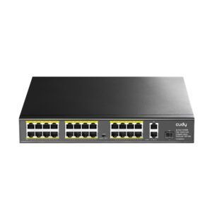 Cudy 24-Port Unmanaged PoE Switch, Rack Mount