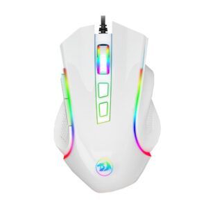 Redragon Griffin 7200DPI Wired Gaming Mouse - White