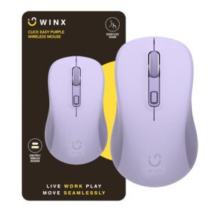 WINX CLICK Easy 1600DPI Wireless Mouse - Purple