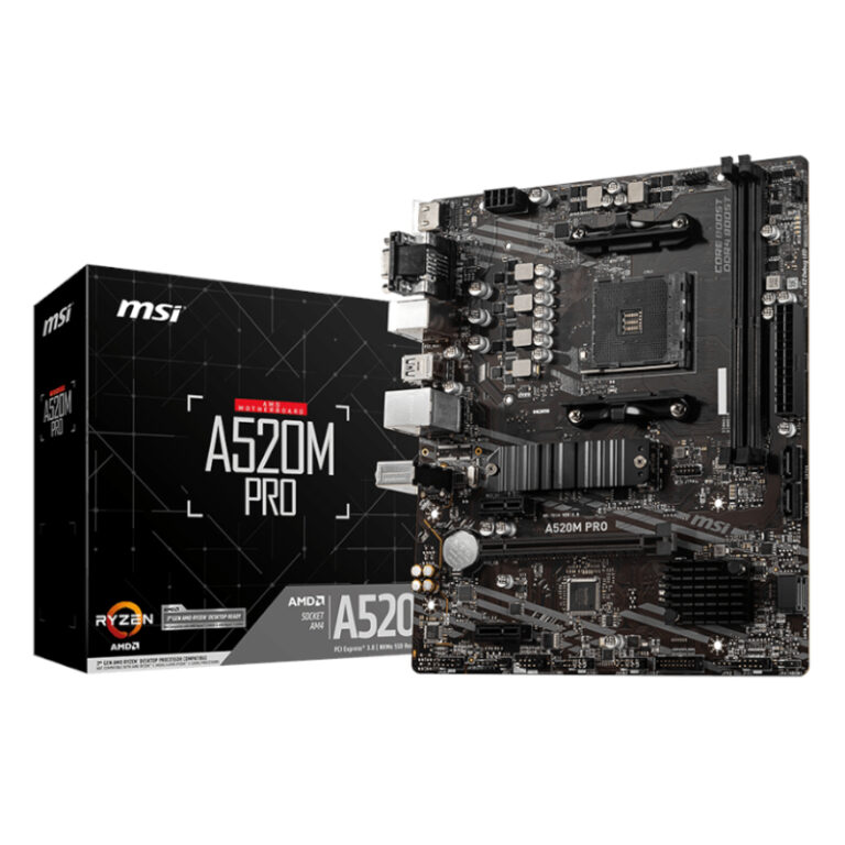 MSI A520M-PRO AM4 mATX Motherboard
