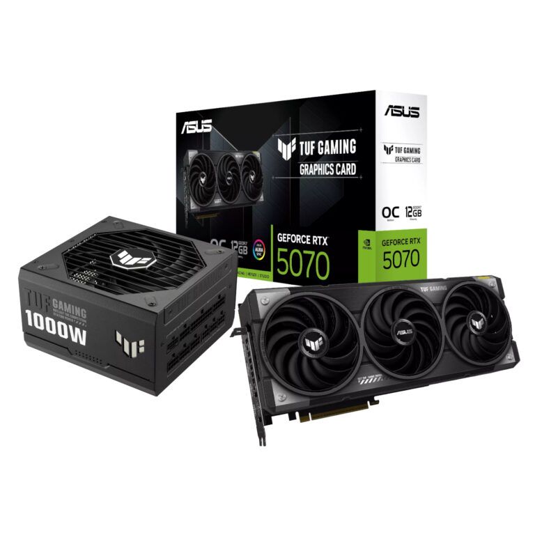 ASUS TUF GeForce RTX 5070 OC + 1000W PSU Bundle
