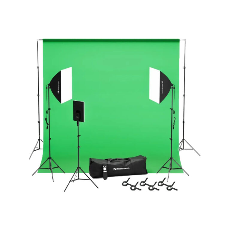 NearStream VK40 Professional Green Screen Lighting Kit