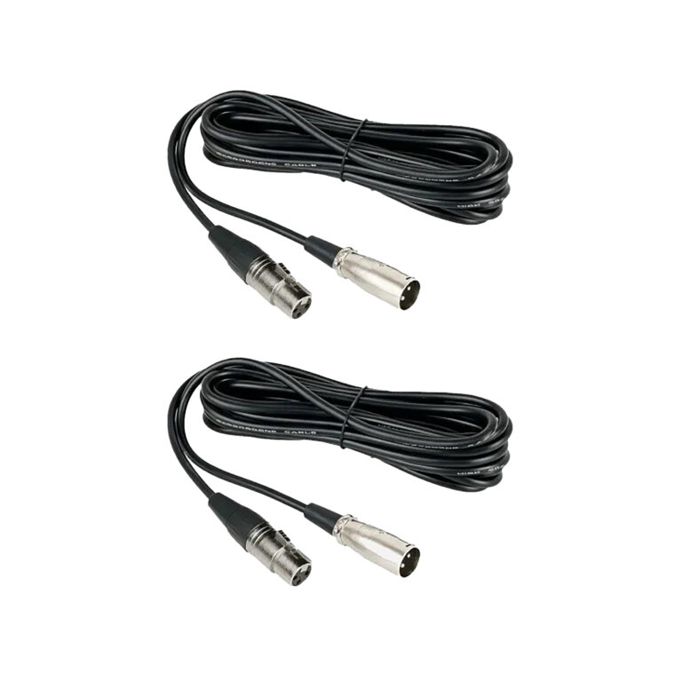 NearStream Balanced XLR Male to Female Mic Cable 2m - 2 Pack