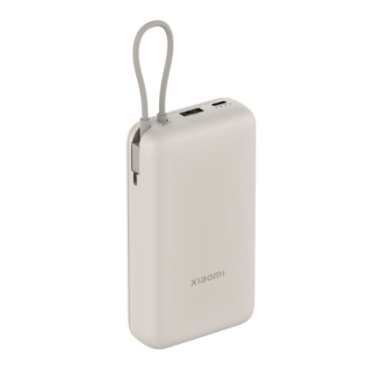 Xiaomi 33W Power Bank 20000mAh with Integrated Cable - Tan