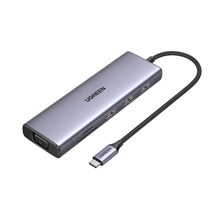 UGREEN 9-in-1 Type-C Hub 100W PD with HDMI, VGA, LAN