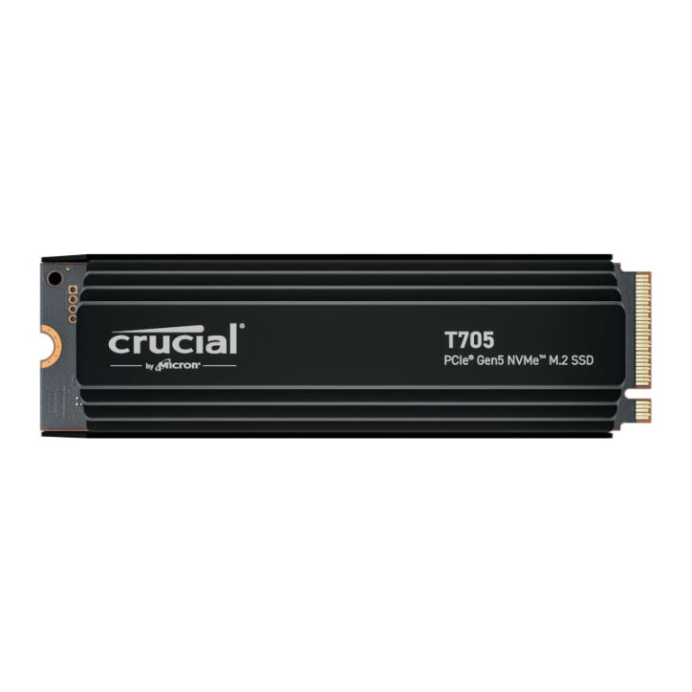 Crucial T705 4TB Gen5 NVMe SSD with Heatsink