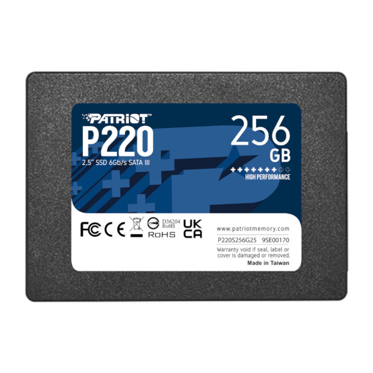 Patriot P220 256GB 2.5" SATA SSD