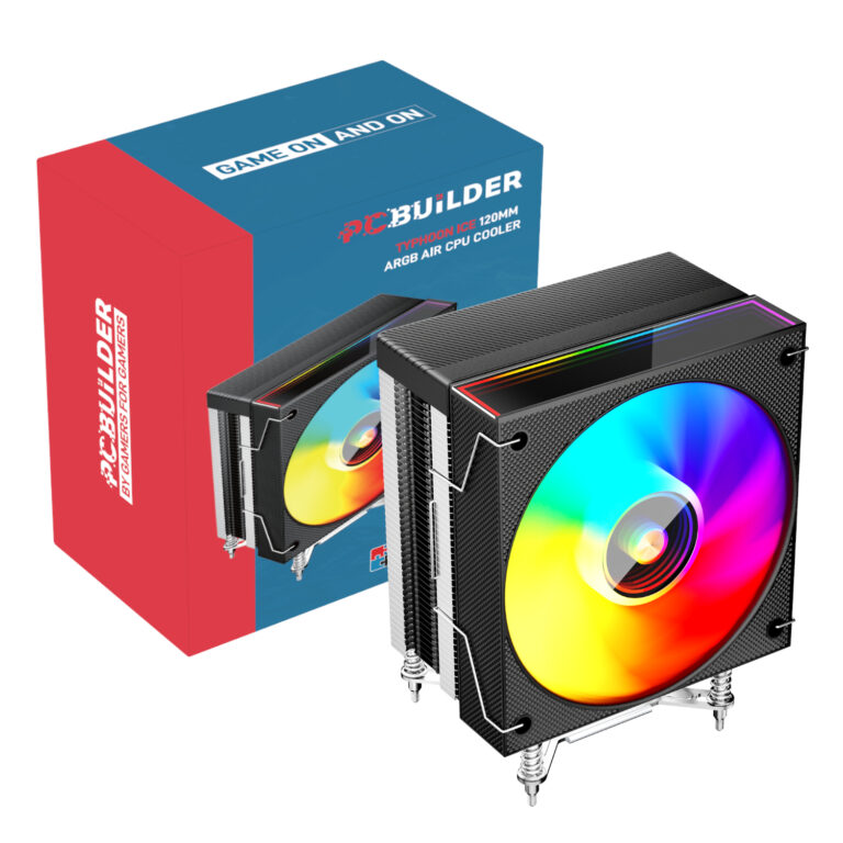 PCBuilder Typhoon Ice 120mm ARGB CPU Fan