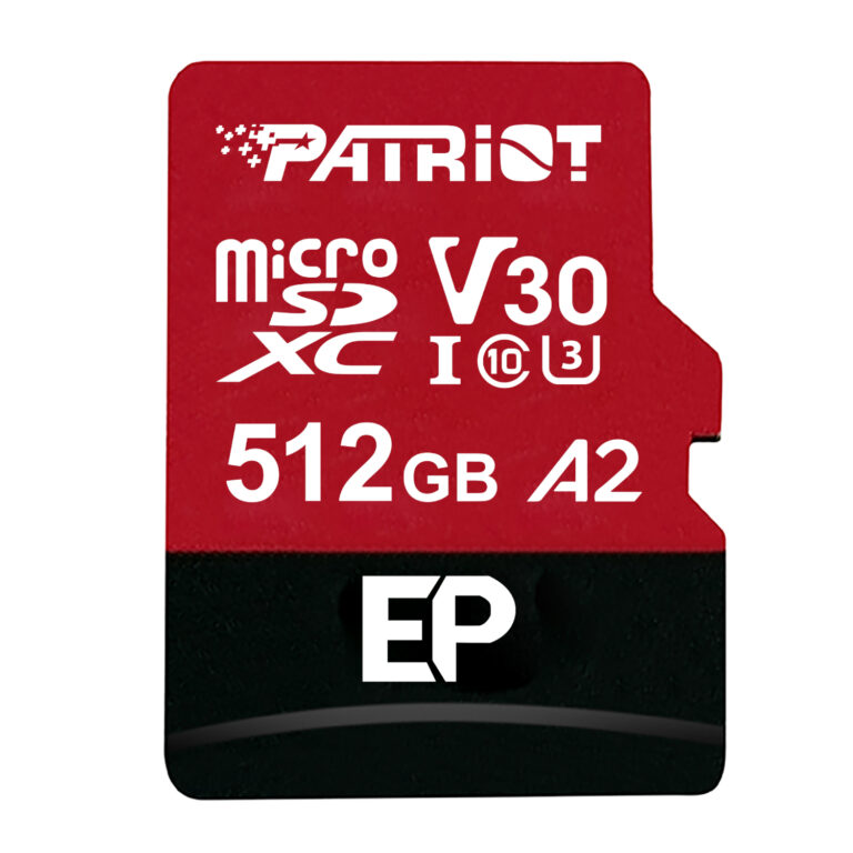 Patriot EP V30 A2 512GB MicroSDXC Memory Card