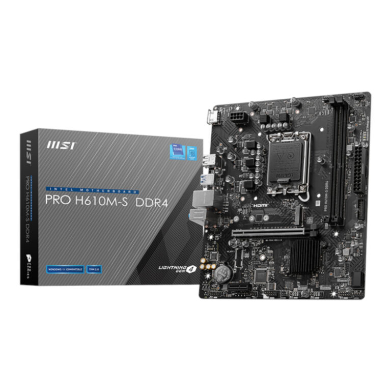 MSI H610M-S PRO LGA1700 DDR4 M-ATX Motherboard