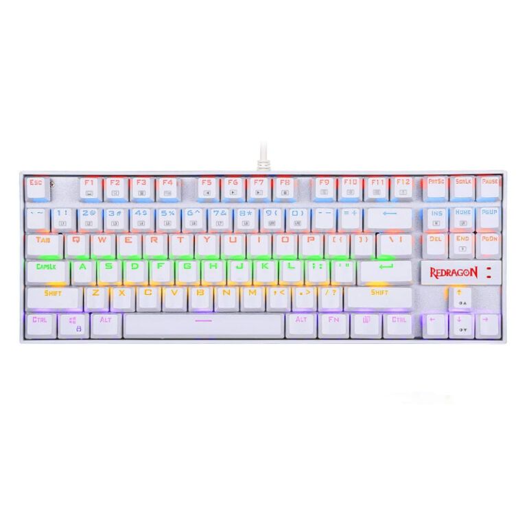 Redragon KUMARA 87-Key RGB Mechanical Keyboard - White