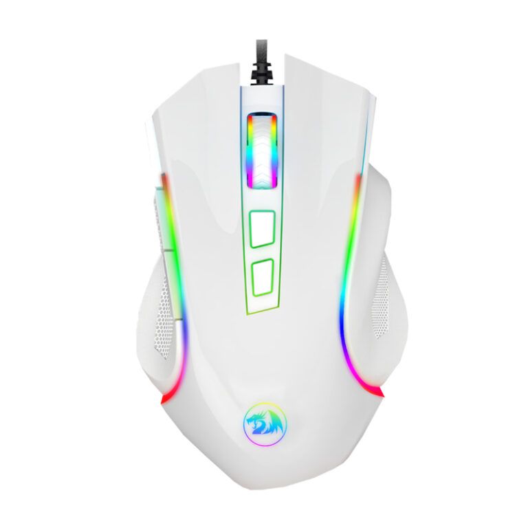 Redragon Griffin 7200DPI Wired Gaming Mouse - White