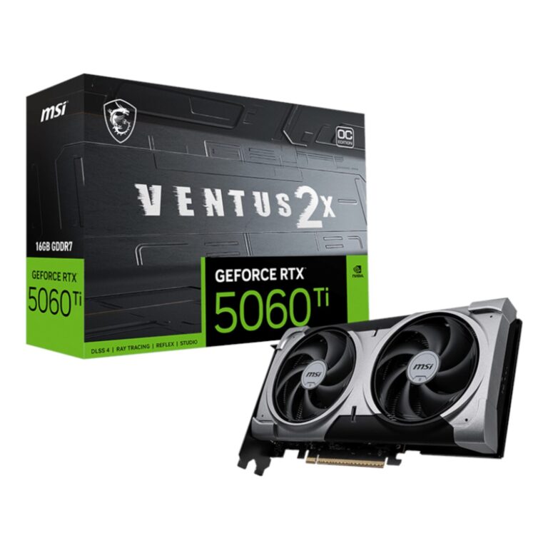 MSI GeForce RTX 5060 Ti VENTUS 2X OC Plus 16GB GDDR7