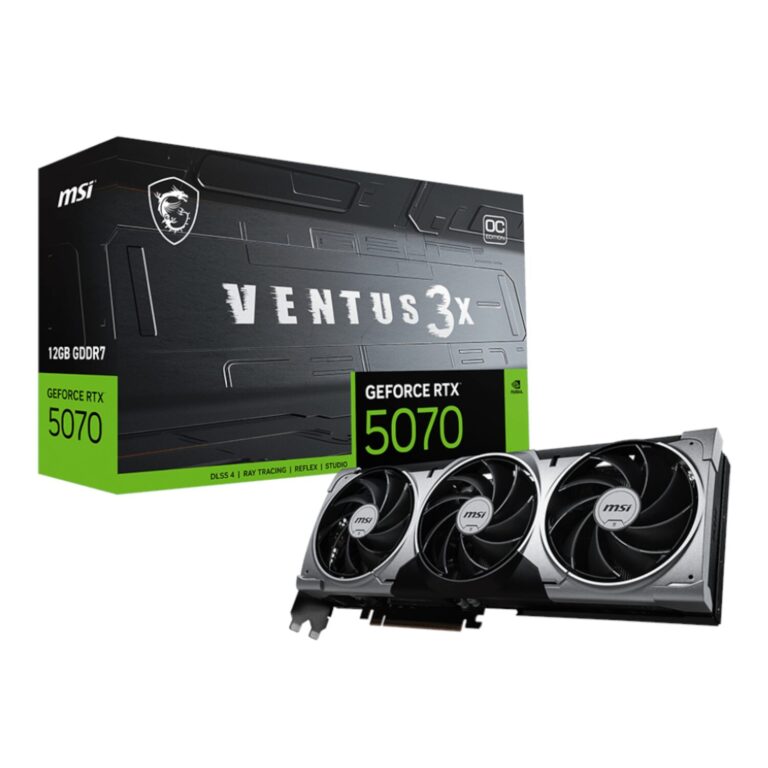 MSI GeForce RTX 5070 12GB VENTUS 3X OC Graphics Card