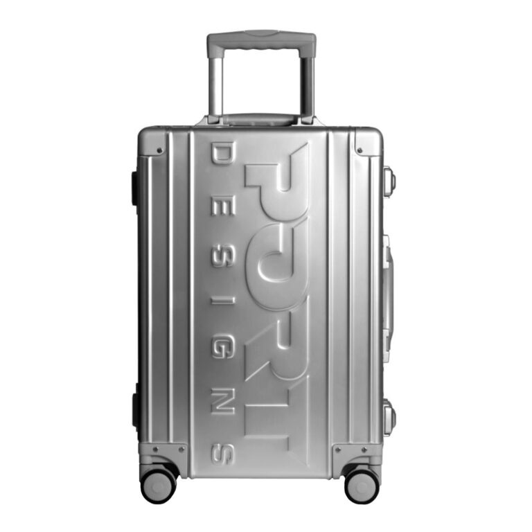 Port Val D'isere Metal Travel Case 21" Silver Trolley