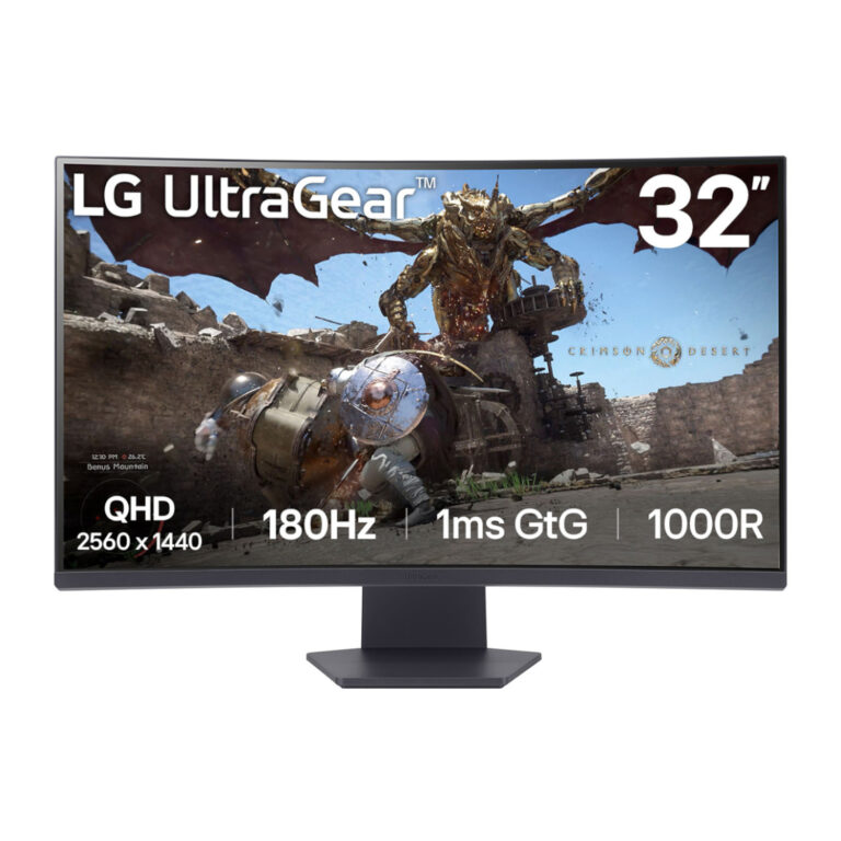 LG UltraGear 32GS60QC-B 32" QHD Curved Gaming Monitor