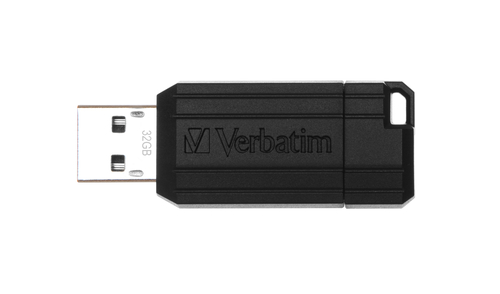 Verbatim 32GB Pinstripe USB Flash Drive Black