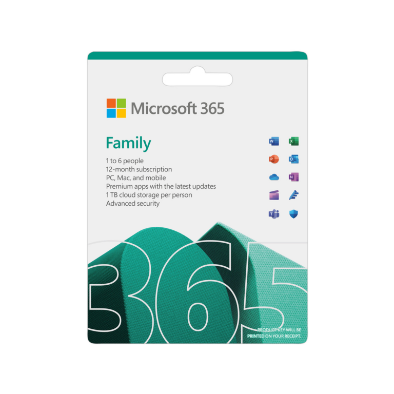Microsoft 365 Family 1-Year Subscription