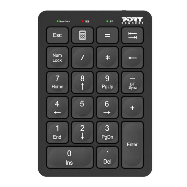 Port Rechargeable Bluetooth Numeric Keypad