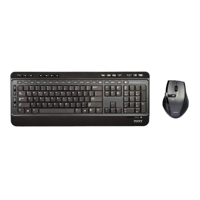 Port Wireless Keyboard and Mouse Combo - Black