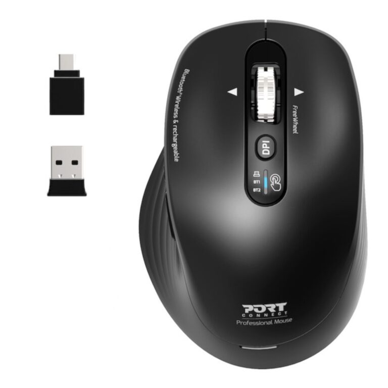 Port Business Wireless Black Mouse