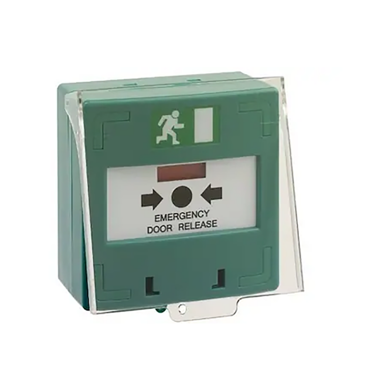 PinnSec Glass Green Resettable Emergency Break Glass Box
