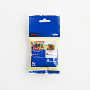 Brother MK221 Black on White Tape 9mm x 8m