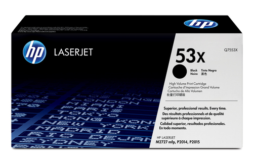 HP 53X Black LaserJet Toner Cartridge Q7553X