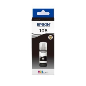 Epson 108 Black Ink Bottle 70ml for L8050/L18050