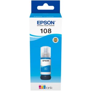 Epson 108 Cyan Ink Bottle 70ml for L8050/L18050