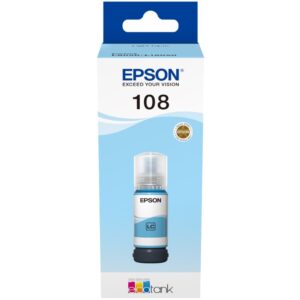 Epson 108 Light Cyan Ink Bottle 70ml