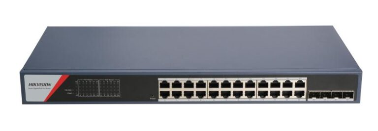 Hikvision 24-Port Gigabit PoE Smart Switch 370W