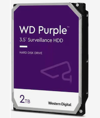 WD Purple WD23PURZ 2TB Surveillance HDD