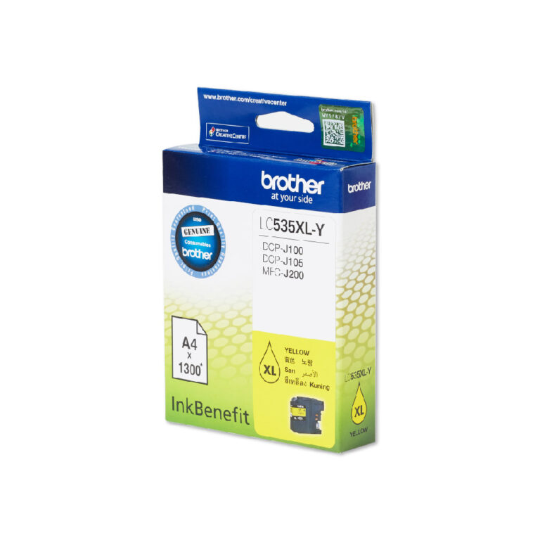 Brother LC535XLY High Yield Yellow Ink Cartridge