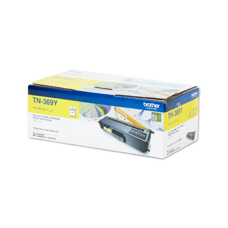 Brother TN-369Y High Yield Yellow Toner Cartridge