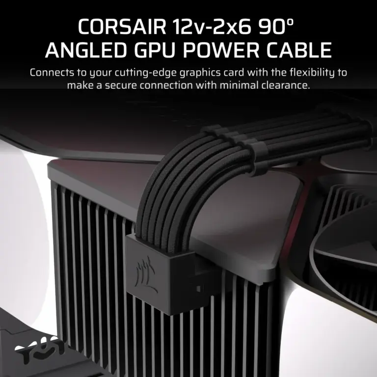 Corsair Type 5 90° 12V-2x6 GPU Cable – Style A
