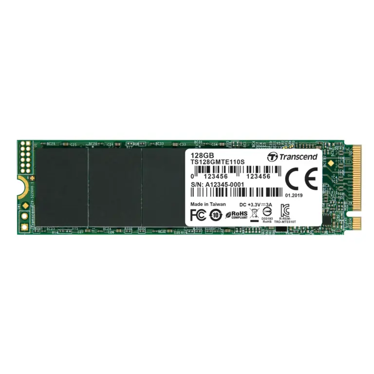 Transcend 110S 128GB PCIe Gen3 x4 M.2 NVMe SSD