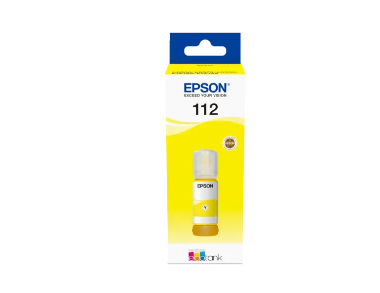 Epson 112 EcoTank Pigment Yellow Ink Bottle 70ml (C13T06C44A)