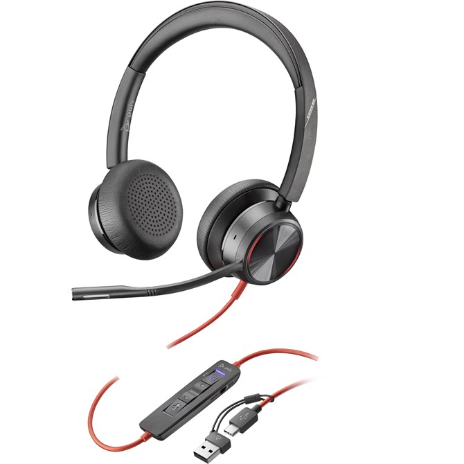 Poly Blackwire 8225 Stereo USB-C ANC Headset