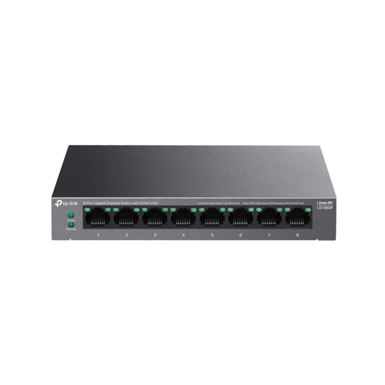 TP-Link LS108GP 8-Port Gigabit PoE+ Switch