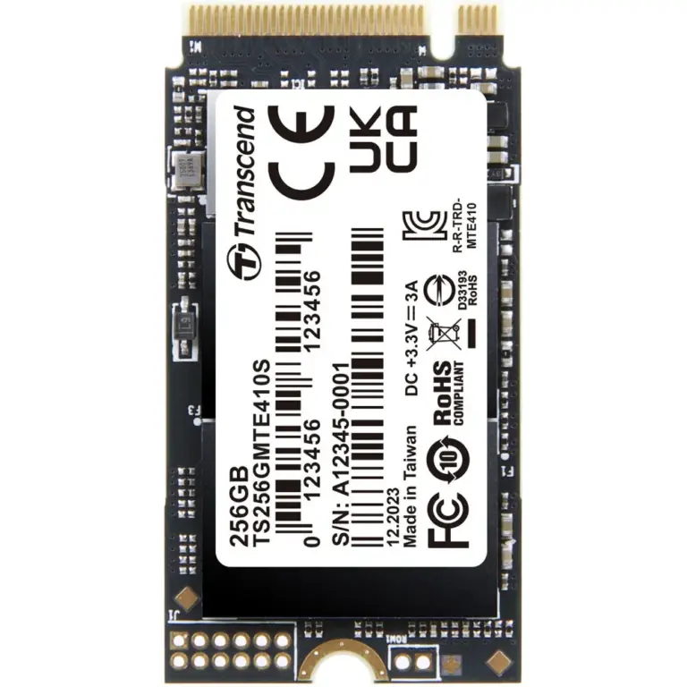 Transcend MTE410S 256GB M.2 2242 PCIe Gen4 NVMe SSD