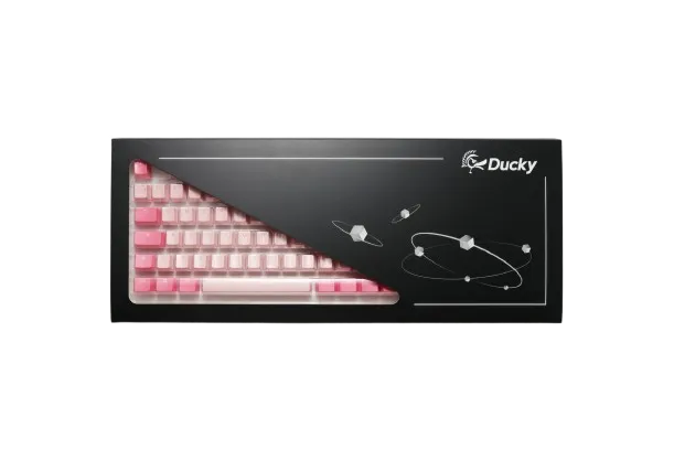 Ducky Gossamer Pink PBT Double-Shot Keycap Set